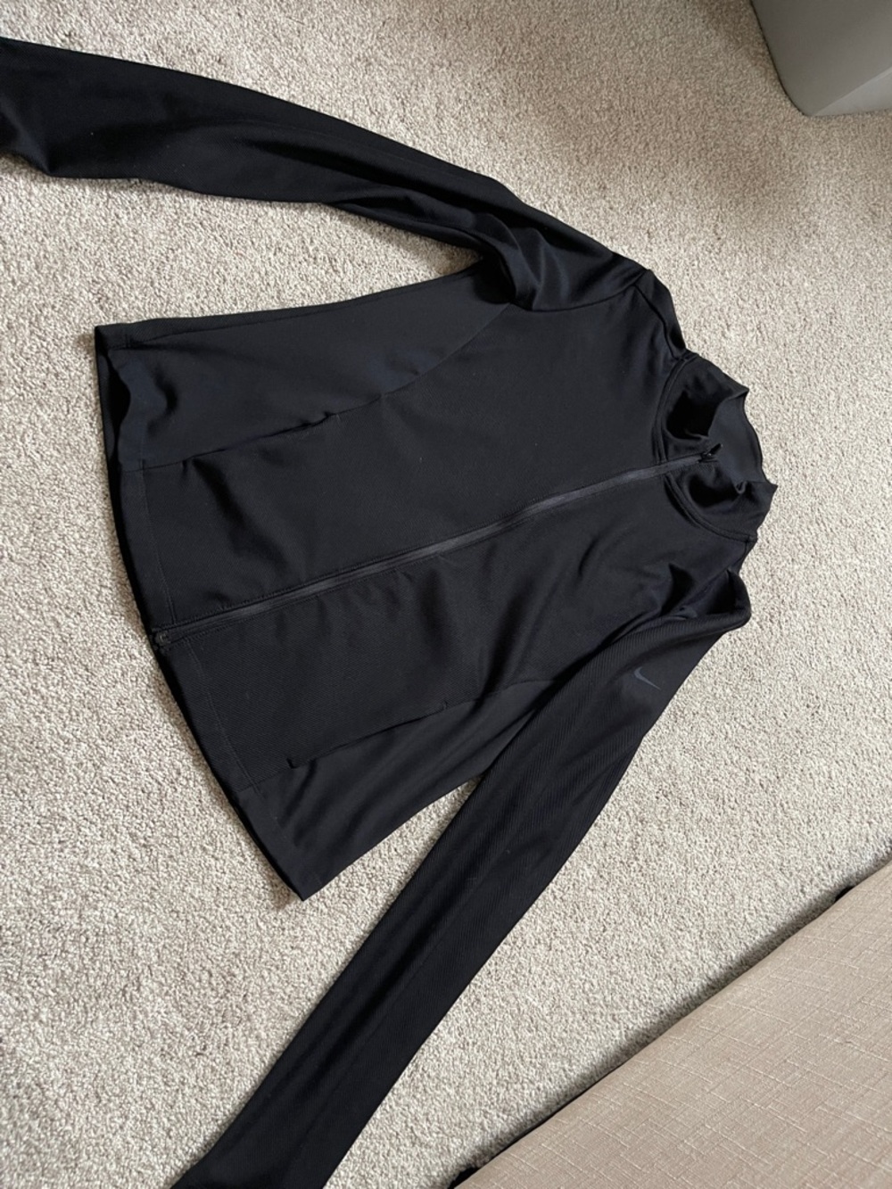 Nike Black Lightweight Full-Zip Training Jacket
